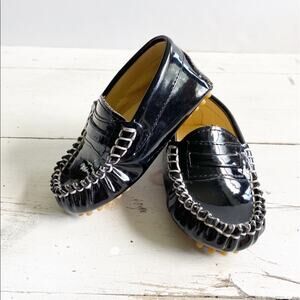 Trumpette Black Patent Loafers Baby Boys 4